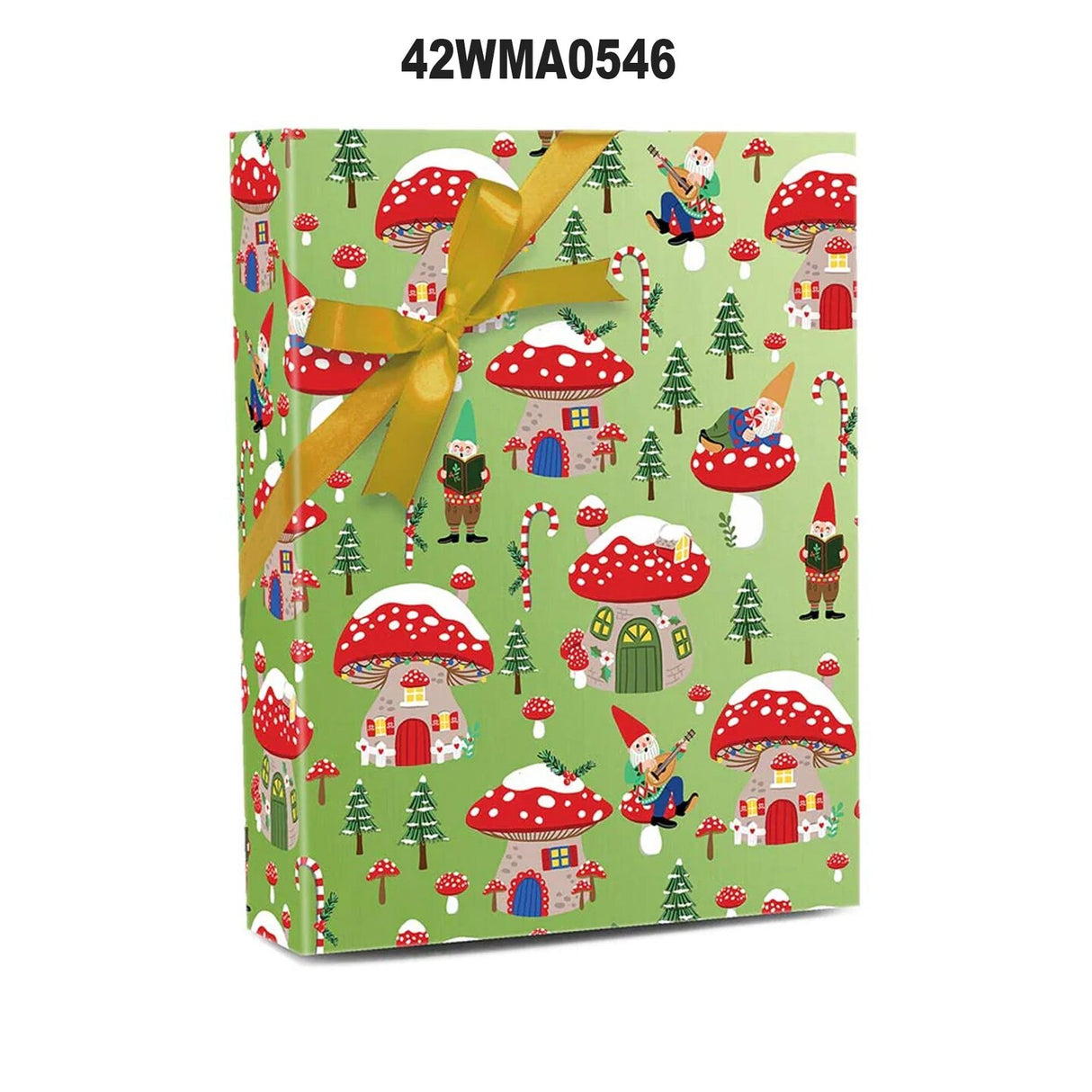 Christmas Gnomes Wrapping Paper 30'' x 417'