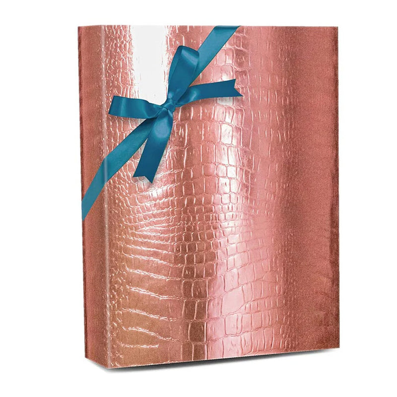 Rose Gold Embossed Metallic Wrapping Paper 24" x 417" Roll