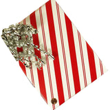 Striped Christmas Wrapping Paper Diagonal Peppermint Stripe 30''x417'