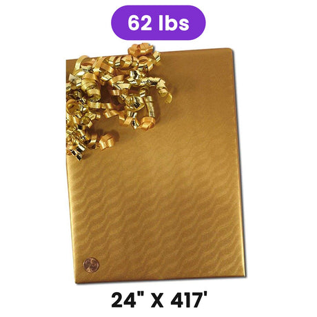 Sand Dunes Embossed Metallic Wrapping Paper 24" x 417" Roll