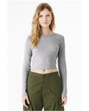 Bella + Canvas® Ladies Micro Ribbed Long Sleeve Baby T Shirt