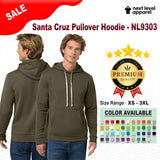 Next Level® Santa Cruz Pullover Full Sleeve Hoodie Sweatshirt