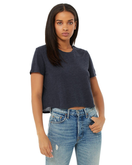 Bella + Canvas® Ladies Flowy Cropped T Shirt