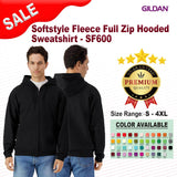 Gildan® Softstyle Fleece Full Zip Hooded Sweatshirt