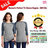 District® Women’s Perfect Three-Quarter Sleeve Raglan
