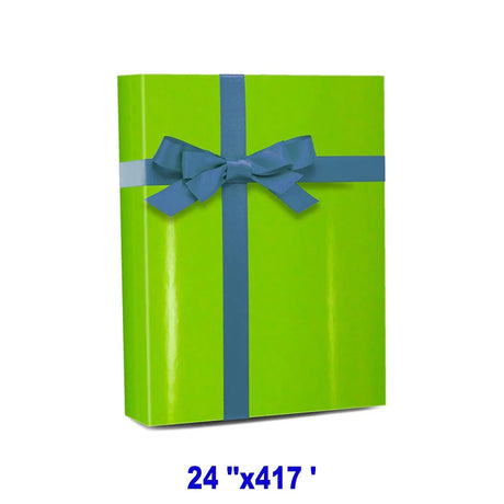 Sturdy Solid Wrapping Paper 24" x 417' 60 lbs for Everyday Gifts