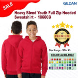 Gildan® Heavy Blend Youth Full Zip Hooded Sweatshirt