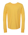 Bella + Canvas® Youth Heather CVC Crewneck Long Sleeve T-Shirt
