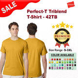 Hanes® Perfect-T Triblend Crew Neck Short Sleeve T-Shirt
