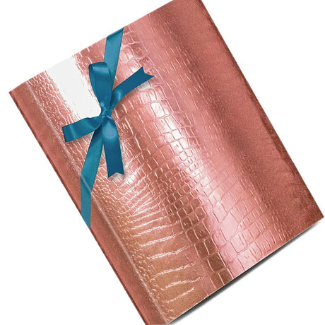 Rose Gold Embossed Metallic Wrapping Paper 26" x 417" Roll