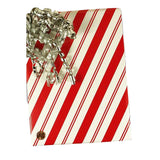 Striped Christmas Wrapping Paper Diagonal Peppermint Stripe 24''x417'