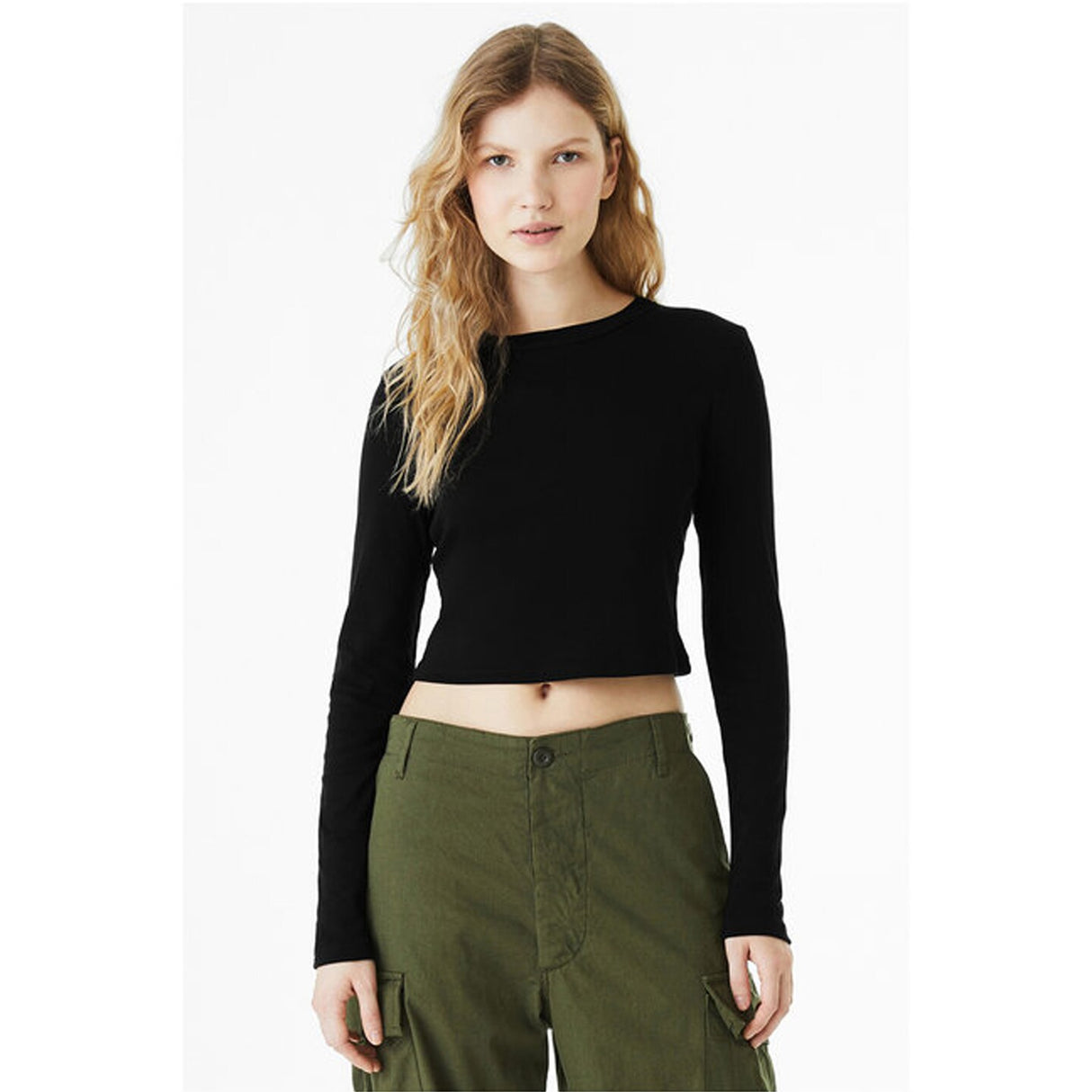 Bella + Canvas® Ladies Micro Ribbed Long Sleeve Baby T Shirt