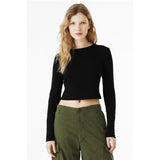 Bella + Canvas® Ladies Micro Ribbed Long Sleeve Baby T Shirt