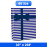 Chic Striped Wrapping Paper 30" x 208' Roll 62 lbs