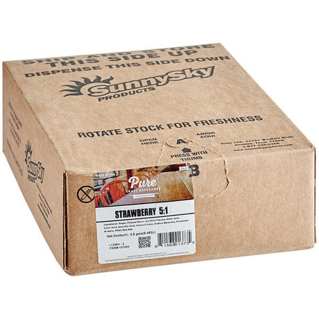 Pure Craft Beverages Strawberry Beverage / Soda Syrup 2.5 Gallon Bag in Box