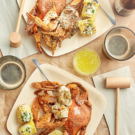 Chesapeake Crab Connection Large/Extra Large 6" - 7" Seasoned Steamed Female Crab - 12/Case