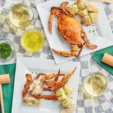 Chesapeake Crab Connection Large/Extra Large 6" - 7" Lightly Seasoned Steamed Female Crab - 12/Case