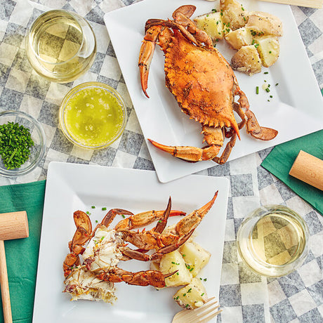 Chesapeake Crab Connection Large/Extra Large 6" - 7" Lightly Seasoned Steamed Female Crab - 12/Case