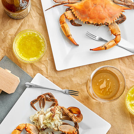 Chesapeake Crab Connection Large/Extra Large 6" - 7" Non-Seasoned Steamed Female Blue Crab - 12/Case