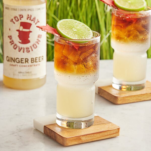 Top Hat Provisions Spicy Ginger Beer 5:1 Concentrate 32 fl. oz. - 12/Case
