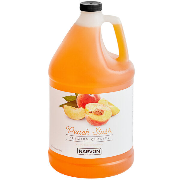 Narvon 4.5:1 Concentrate Peach Slushy 1 Gallon - 4/Case