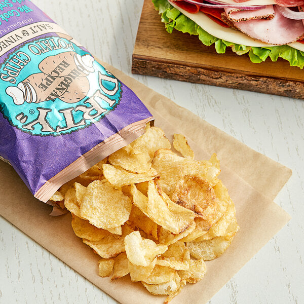 Dirty Potato Chips Salt and Vinegar Potato Chips 2 oz. - 25/Case