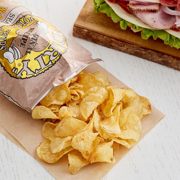 Dirty Potato Chips Sea Salt Potato Chips 2 oz. - 25/Case
