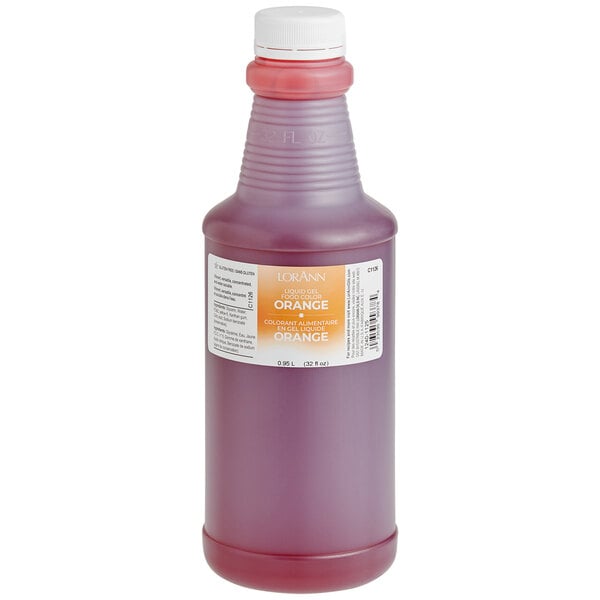 LorAnn Oils Orange Liquid Gel Food Coloring - 32 oz.
