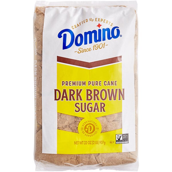 Domino Dark Brown Sugar 2 lb. - 12/Case