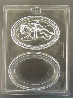 Oval Cupid Pour Box Chocolate Mold