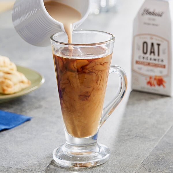Elmhurst Caramel Macchiato Oat Creamer 16 fl. oz. - 6/Case
