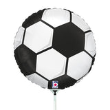 Soccer Ball Foil Balloon White
