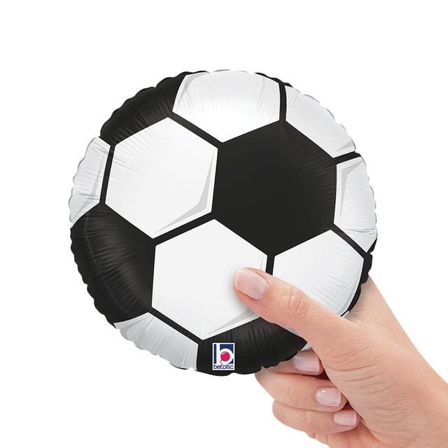 Soccer Ball Foil Balloon White