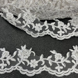 Beaded Corded Lace Trim