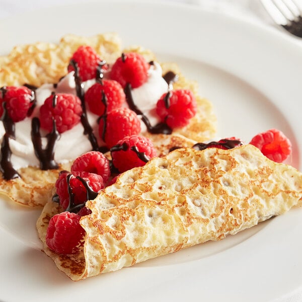 Le Monde des Crepes Vanilla Fluffy Crepe 5 1/2" 10-Count - 8/Case