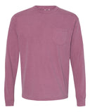 Comfort Colors® Garment-Dyed Heavyweight Crewneck Long Sleeve Pocket T-Shirt