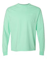 Comfort Colors® Garment-Dyed Heavyweight Crewneck Long Sleeve Pocket T-Shirt