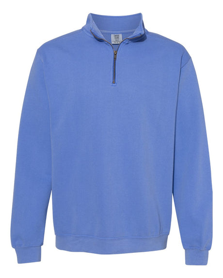 Comfort Colors® Garment-Dyed Quarter Zip Long Sleeve Sweatshirt