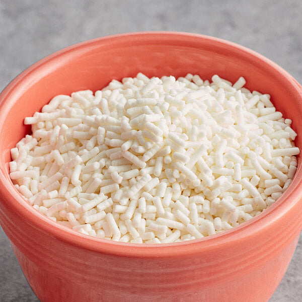 Mavalerio White Sprinkles 25 lb.