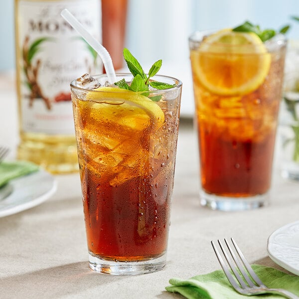 Monin Premium Pure Cane Syrup 1 Liter - 4/Case