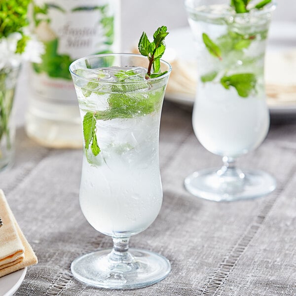 Monin Premium Frosted Mint Flavoring Syrup 1 Liter - 4/Case