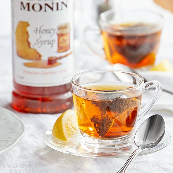 Monin Premium Honey Syrup 1 Liter - 4/Case