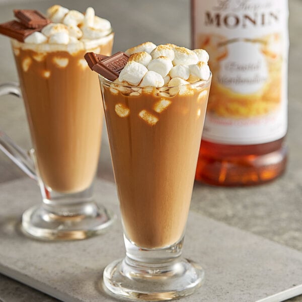 Monin Premium Toasted Marshmallow Flavoring Syrup 1 Liter - 4/Case
