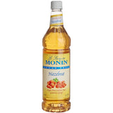 Monin Sugar-Free Hazelnut Flavoring Syrup 1 Liter - 4/Case