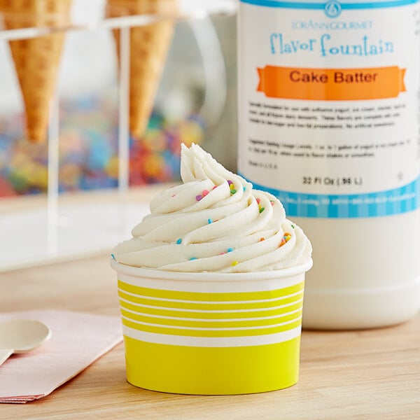LorAnn Cake Batter Flavor Fountain Syrup 32 fl. oz.