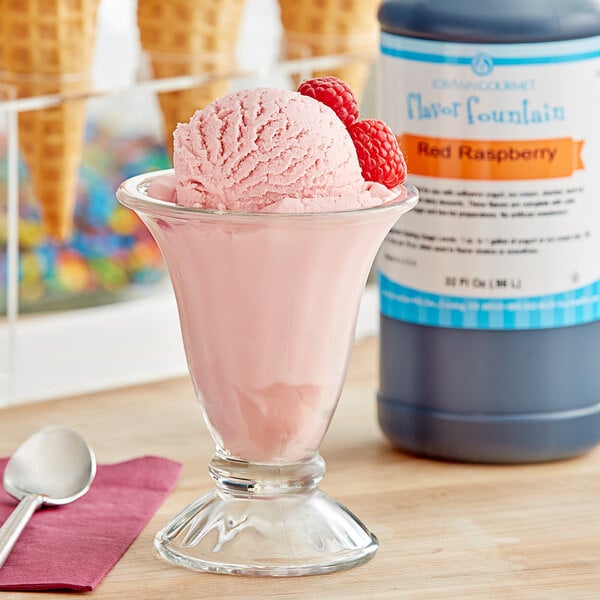 LorAnn Red Raspberry Flavor Fountain Syrup 32 fl. oz.
