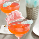 Roses Dryden and Palmer Cotton Candy Wrapped Rock Candy Swizzle Stick - 72/Case
