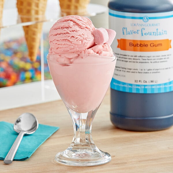 LorAnn Bubble Gum Flavor Fountain Syrup 32 fl. oz.
