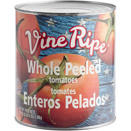 Vine Ripe Whole Peeled Tomatoes in Juice #10 Can