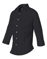 Women's Three-Quarter Sleeve Baby Twill Shirt